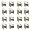 17 piece Beige Garden Dining Set with Cushions Poly Rattan