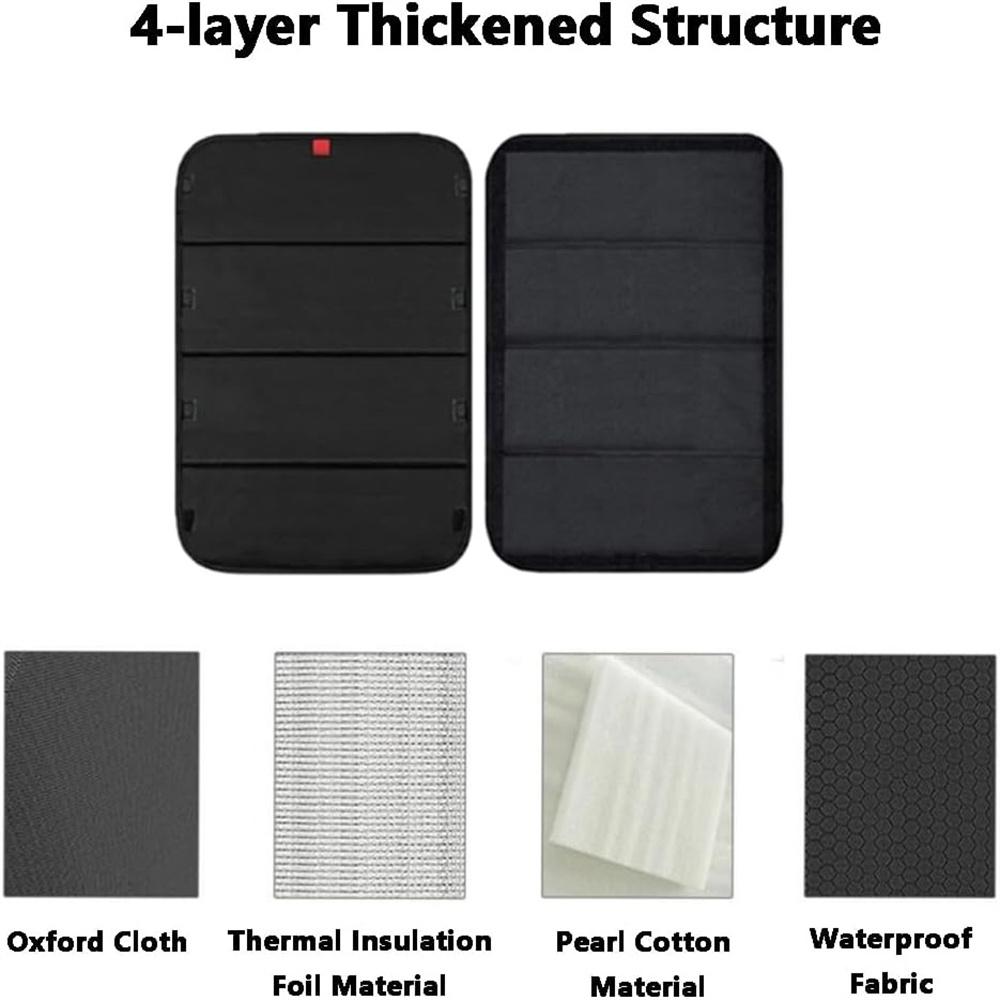 RV Door Window Shade Foldable Blackout Cover Privacy Protection Curtain for Camper Trailer