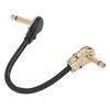 Guitar Patch Cable 5.9in Right Angle Noise Reduction Anti Jamming Flat End Effect Pedal Cable