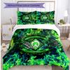 Set Lenzuola 3 Pezzi Stampato Werder Bremen, Comodo Set Copripiumino per Camera da Letto Amico della Pelle