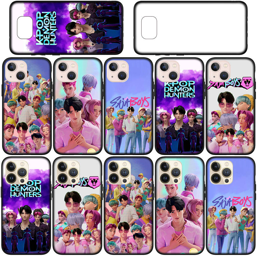 for Samsung Galaxy S25 S24 S23 iPhone 17 16 15 Xiaomi Redmi Note 14 13 12 11 Plus Pro Max XR Phone Case Saja KPop Demon Boys Hunters OPPO Huawei Cover
