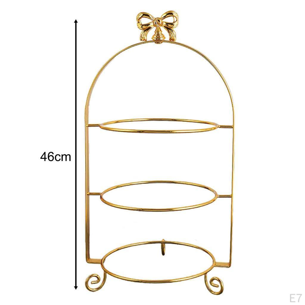 Cake Stand Rack Decorative Dessert Display Tiered Tray Table for Countertop