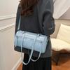 Yogodlns Underarm Barrel-shaped Bag For Women New Fashion Solid Crossbody Bag Versatile Large Capacity Shoulder Commuter Bag