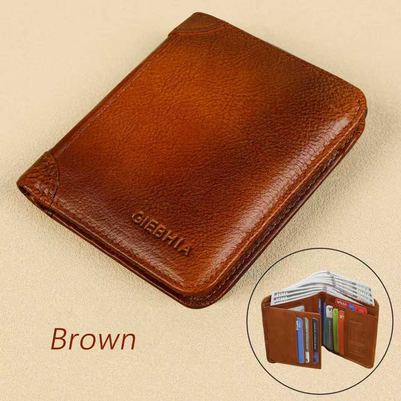 

Vintage Wallets for Men, Short Multi Function ID Credit Card Holder