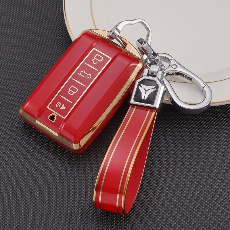 Great Wall Tank 300 & 500 Cyber Car Key Case with New Wey Logo and Buckle Bag.