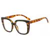 2023 Trendy Leopard Print Women's Large Frame Glasses - Fashionable and Simple Design