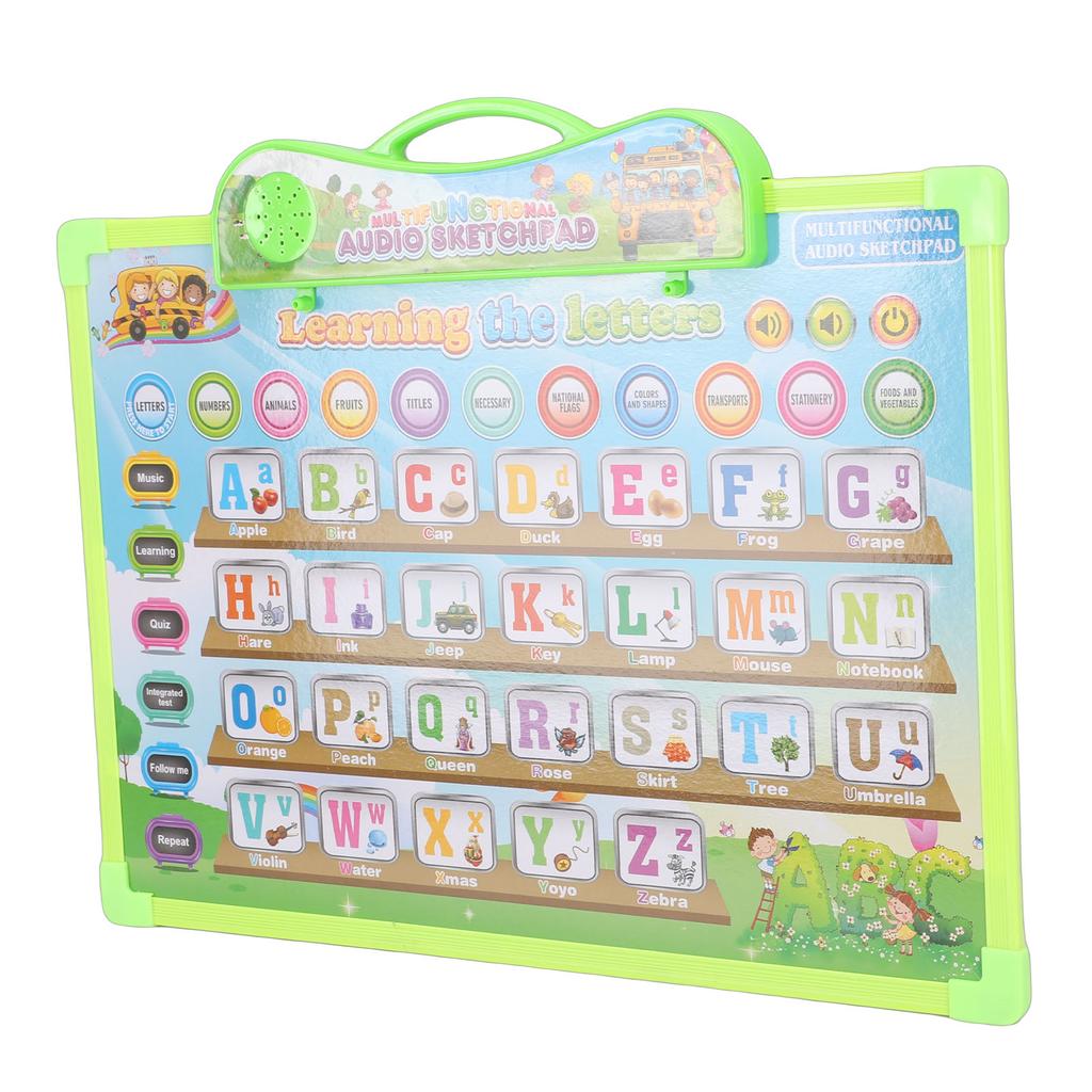 English Alphabet Poster for Kids Electronic Alphabet Wall Chart Talking ABC Educational Toy for 3 To 8 Years Old