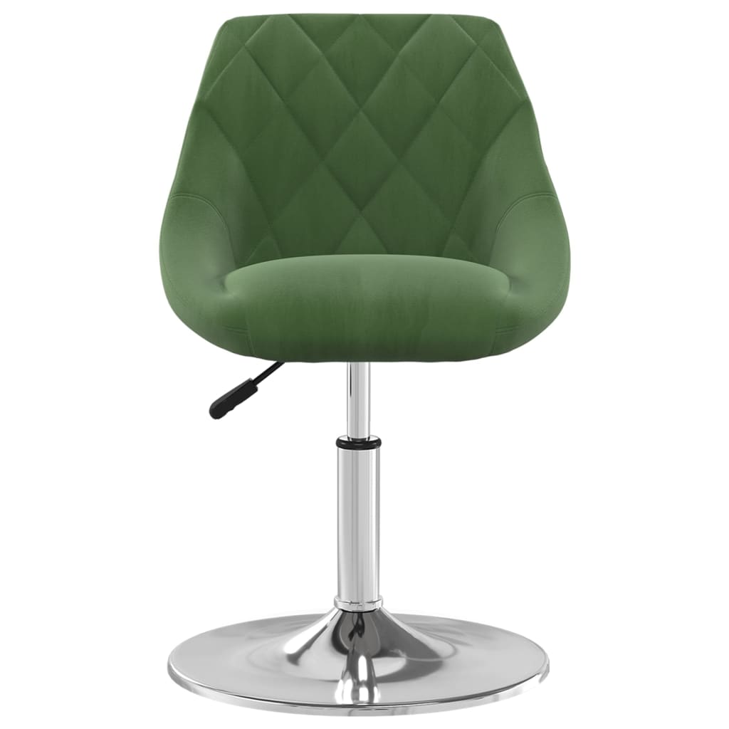 vidaXL Dining Chairs 4 pcs Swivel Dark Green Velvet