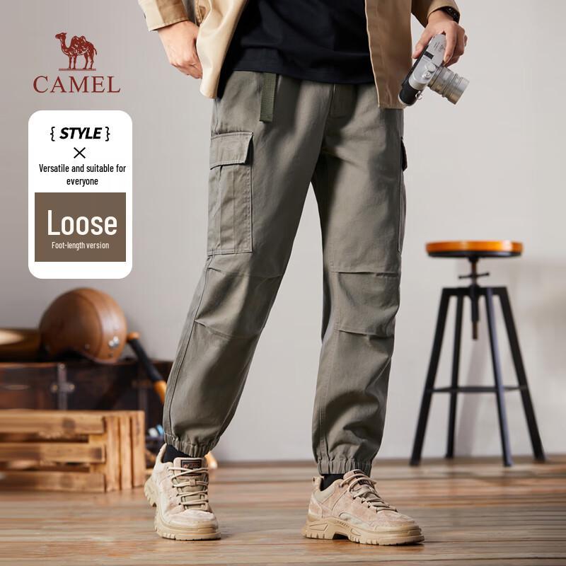

CAMEL Men s Pure Cotton Loose Fit Outdoor Cargo Jogger Pants S