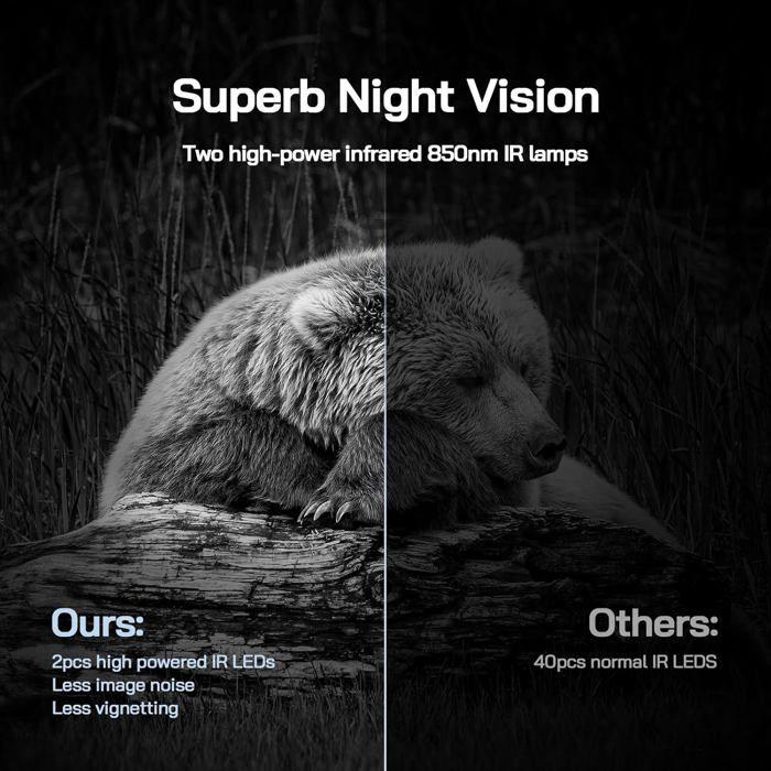 Trail Camera - WOLFANG - WT03S - 4K - 68MP - Night Vision - IP66