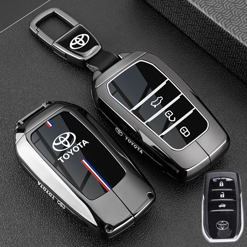 Car Key Case Fob Cover For Toyota Auris Corolla Avensis Verso Yaris Aygo Scion TC IM Camry RAV4 Forturner Car Accessories