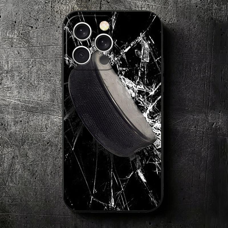 Ice Hockey Rink Sport Soft Phone Case for iPhone 16 16E 17 Air 15 Pro Max 14 Plus 13 Mini 11 12 7 Black Cover Back Shell