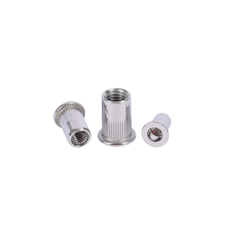 Stainless Steel & Carbon Steel Zinc-Plated Vertical Grain Through Hole Rivet Nut