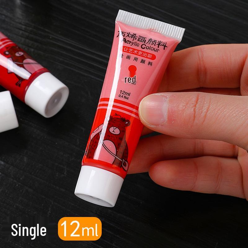 Acrylic Hand-Painted Waterproof Graffiti Shoe & Wall Paint Set - Fade-Resistant Textile Design by Bingxi