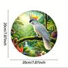 Metal Art Bird Wall Sign for Home Garden Office Decor