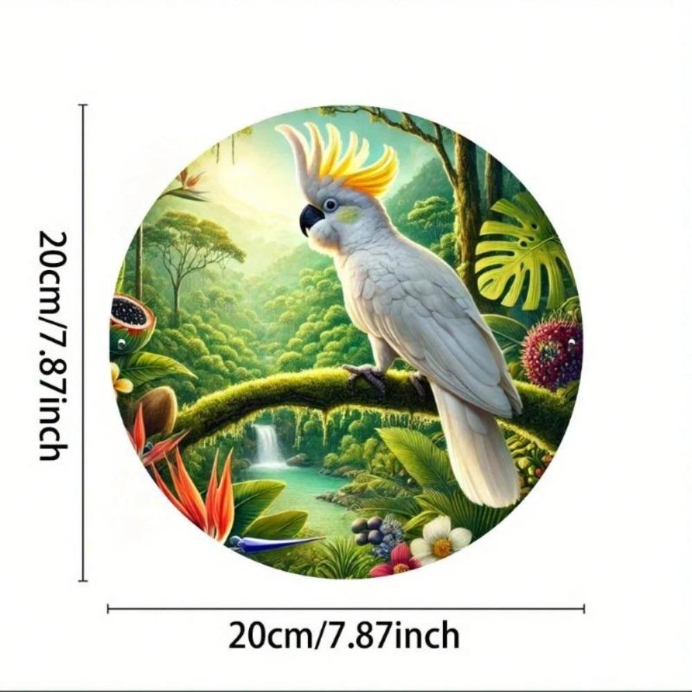 Metal Art Bird Wall Sign for Home Garden Office Decor