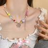 Vibrant Star & Heart Necklace for Women - Trendy Summer Clavicle Chain with Light Luxury Design