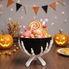 Halloween Süßigkeitenschale Gothic Skelett Handförmiger Süßigkeiten Aufbewahrungsbehälter Gruselige Halloween Dekorationen Süßigkeiten Organizer