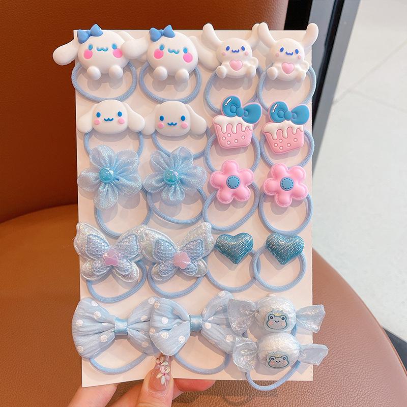 Pink 50-Piece Cute Hair Clip Set: Sweet Girly Japanese Cartoon Bangs Accessories