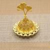 1Pcs Creative Gold Color Luxury Hollow Metal Incense Burner Exquisite Aromatherapy Burner Ornament Incense Burner
