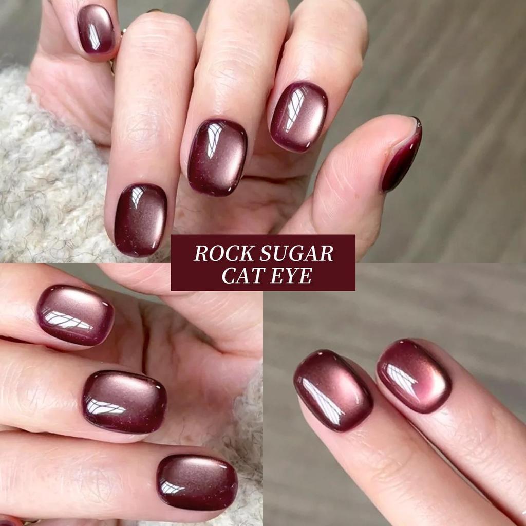 2025 Temperament Crystal Cat Eye Gel Nail Polish