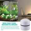 Fish Tank Brush Magnet Scratch-Free Magnetic Aquarium Glass Cleaner Mini Algae Cleaning Scrapers Good Magnetic for Glass Window