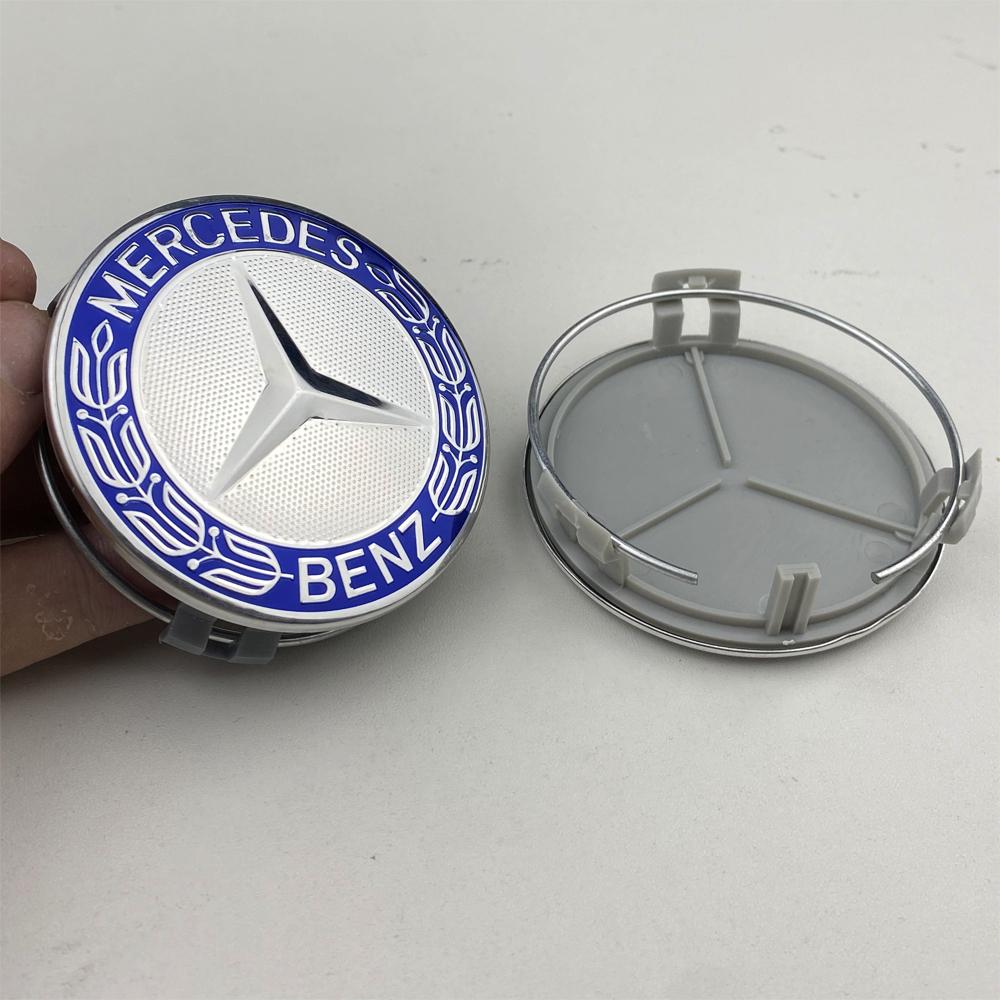 

4Pcs -ZZZ-75mm Car Wheel Center Logo Hub Cap For Mercedes Benz AMG C207 C218 A207 C117 CLA CLS E Class W212 S212 X166 W176 W205 темно-синий