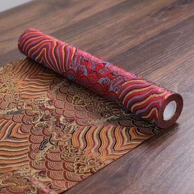 Creative New Chinese Style Brocade Tea Mat Retro Double Sided Desktop Pad Soft Elegant Dry Pour Tea Towel Home