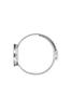 ARNE JACOBSEN BANKERS 53101-1608 Watch, 34mm, Scandinavian Design, Water Resistant (Quiet Design with No Second Hand), White with Silver Mesh Strap