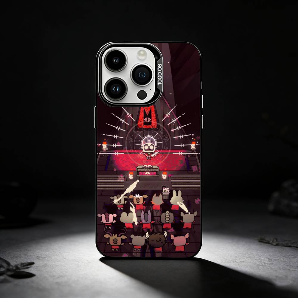 Cult Of The L-Lamb Game Phone Case For iPhone 17,16,15,14,13,12,11 Plus,Pro Max,XS,Colored silver phone case