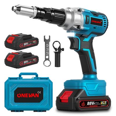 Brushless Electric Rivet Gun Cordless LED Rivet Nut Gun Drill Insert Automatic Riveting Tool For Makita 18V Battery Pin