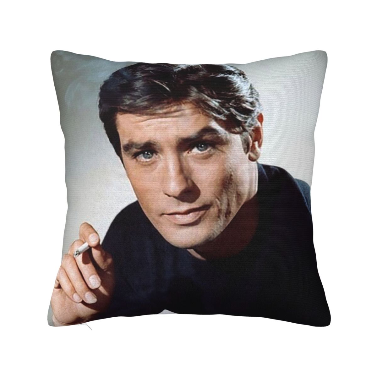 

Alain Delon Actor Square Pillowcase Cushion Cover Pillow Case Throw Pillow Cover for Home Bedroom Car 18x18Inch