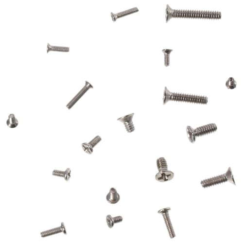 Small Screw Assortment Kit, 18 Types of M1.2 / M1.4 / M2.0 Mini Micro Screws Set, Flat and Countersunk Head for Sunglasses, Eyeglasses, Clocks, and Ta