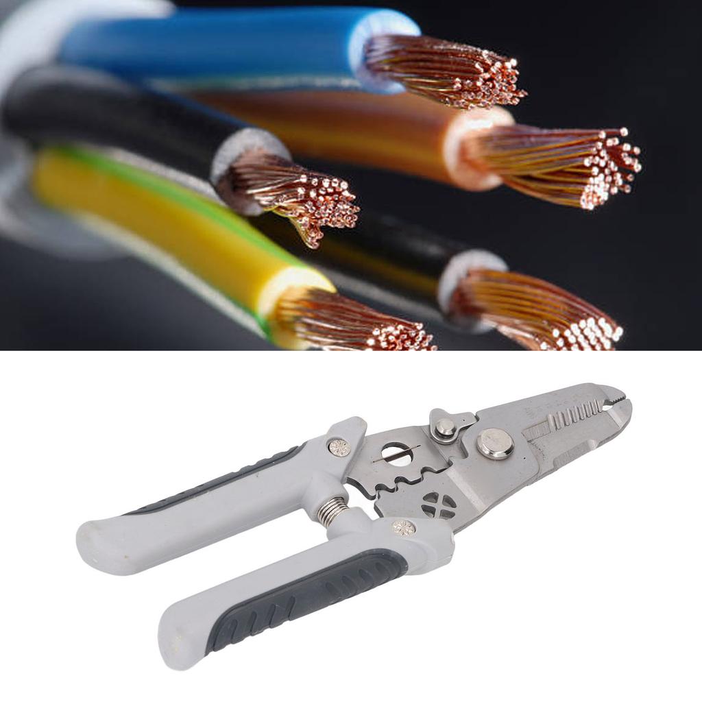 Wire Stripper Multifunctional 10 12 14 16 18 20 22 AWG Wire Stripping Crimping Wrapping Cutting Plie