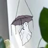 Mysterious Umbrella Ghost Acrylic Halloween Decoration Sun Catcher Pendant Hanging Decoration Home Atmosphere Decoration