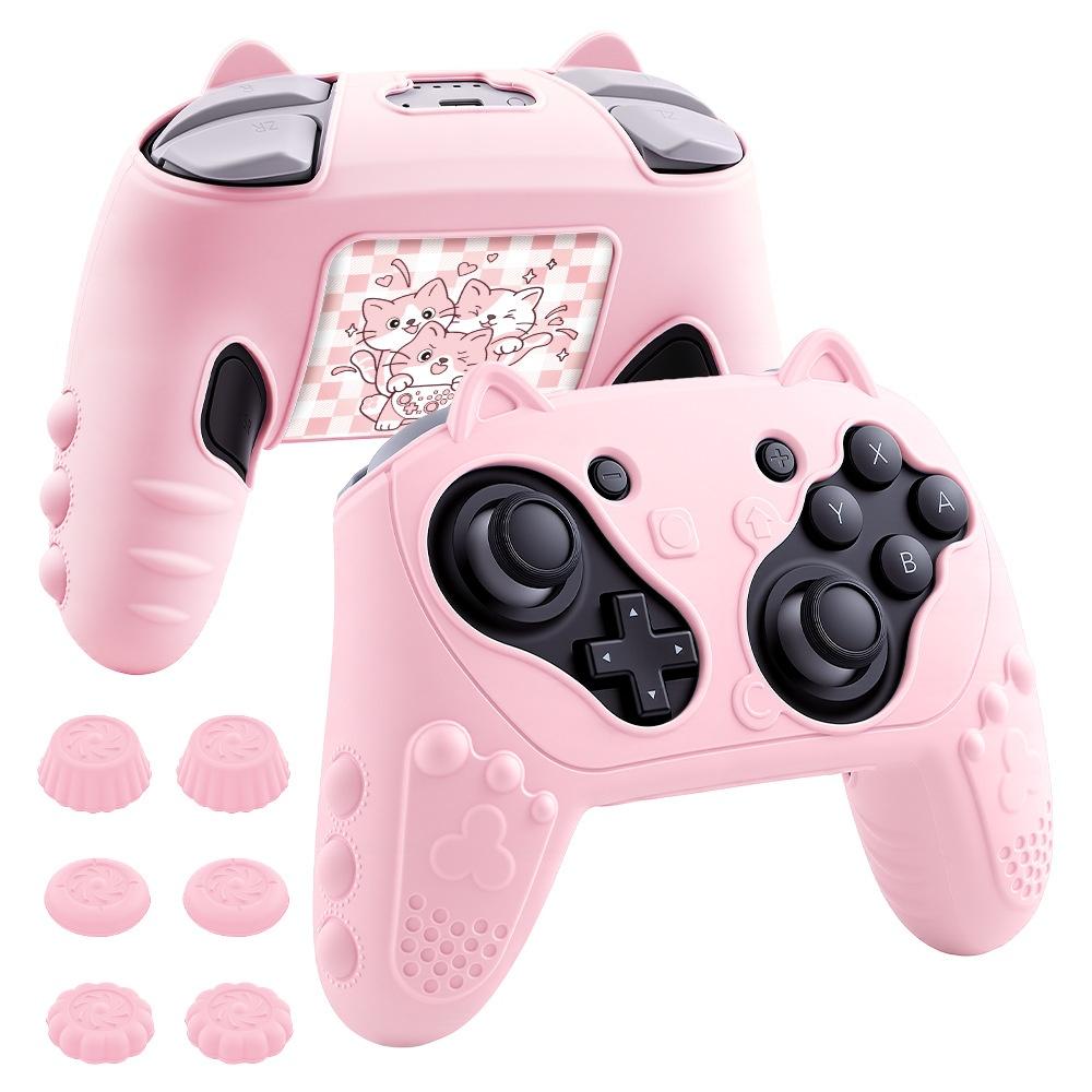 Silikon-Schutzhülle für Switch 2 Pro Controller Mit Daumenkappen Anti-Rutsch-Skin-Abdeckung Für Switch 2 Pro Gaming-Zubehör