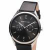 BERING Men's & Women's (Unisex) Analog Quartz Ultra Slim Collection Watch with Genuine Calfskin Leather Strap and Sapphire Crystal (Product Number: 17