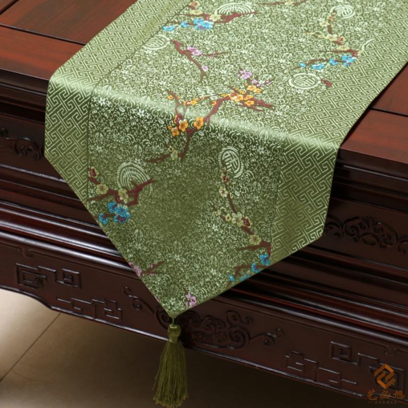 Steagul de masă de țesut din brocart chinezesc Moda simplu Steagul de masă rurală Tesatura de masă de ceai Tesatura de masă pentru masă