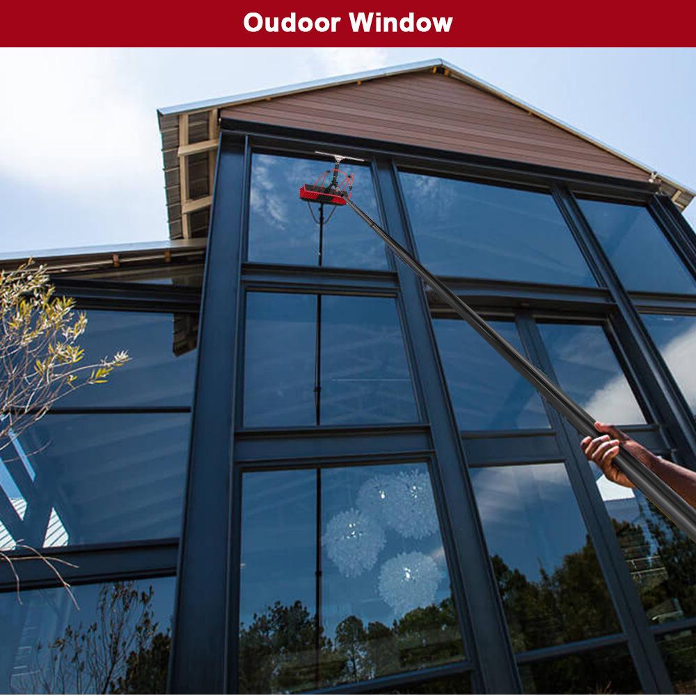 20-60 Ft Solar Panel & Window Cleaning Brush Kit