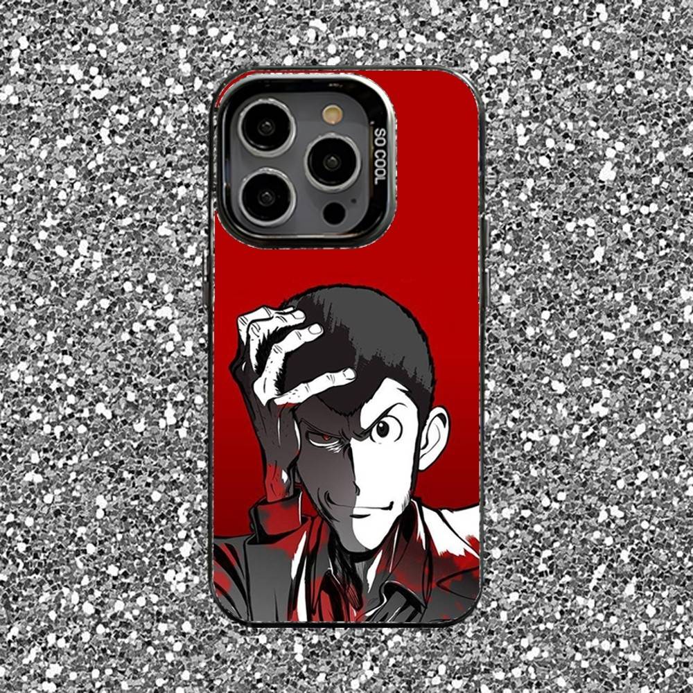 L-Lupin the Third Phone Case For iPhone 16,15,14,13,12,11,Pro,XS,Max,Plus,Mini,SE Black Candy Matte Shockproof Cover