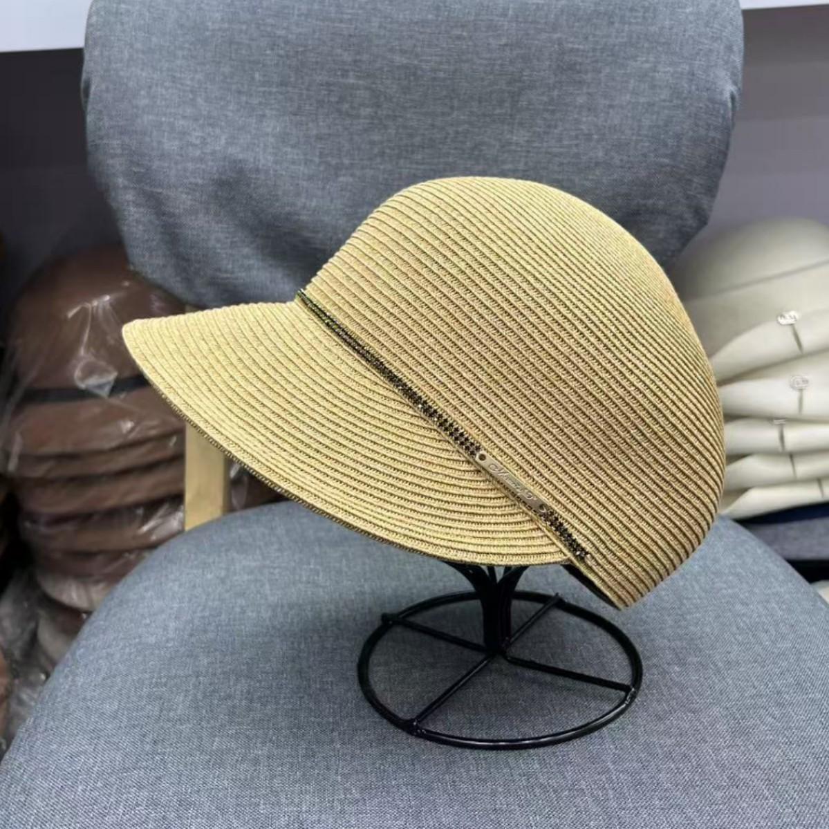 New summer big bow fine straw equestrian hat women s elegant versatile cap travel sun protection adjustable (55-58cm)