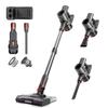 PSVC2302-4G2  3-in-1Powerful Vacuum Cleaner with Vacuum + Mite-Removal Brush + Pet Brush, 4-Battery, 20Kpa, 40-Minute Battery Life
