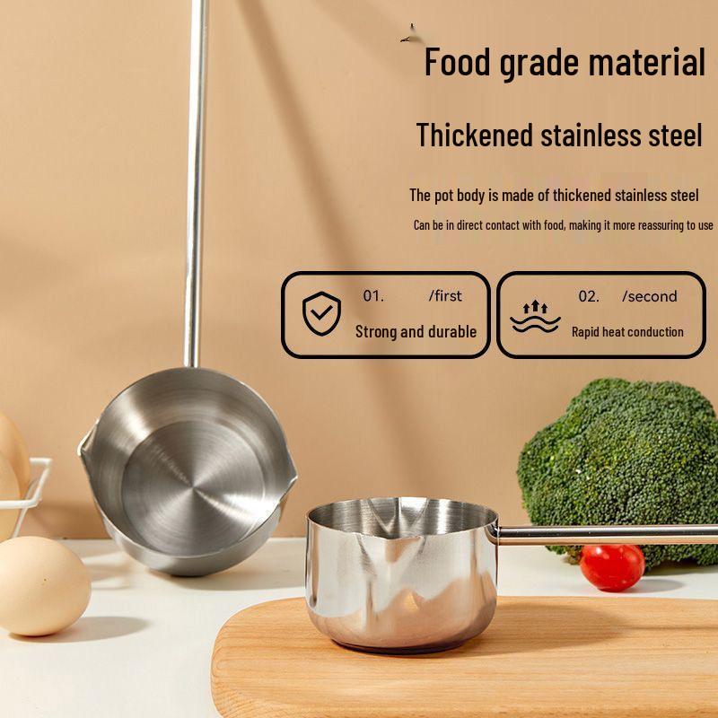 316 Stainless Steel Long Handle Splatter Spoon for Oil Drizzling