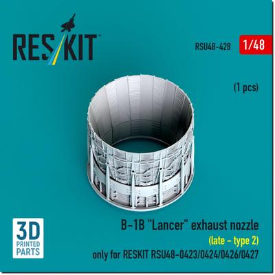 Reskit Lancer Late Nozzle 2 Reskit Plastic Model Parts 1/48 B-1B (for RSKU48-0426/-0427) RSKU48-0428 (Airplane)
