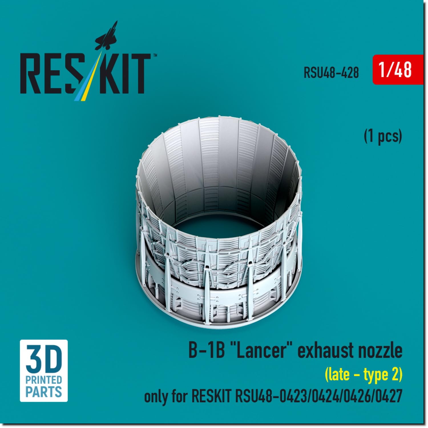 

Reskit Lancer Позднее сопло 2 Reskit Пластиковые детали для модели 1/48 B-1B (для RSKU48-0426/-0427) RSKU48-0428 (Самолет)