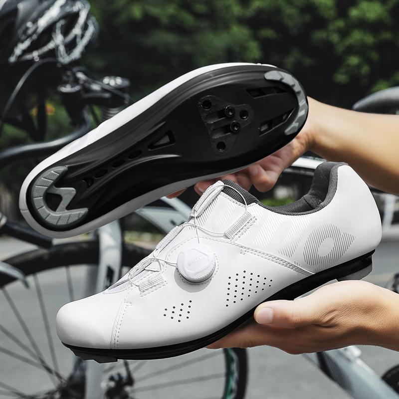 Stivali da Bicicletta Unisex per Esterno Mountain Bike Bici da Strada Stivali Moda Negozio di Ciclismo Scarpe Autobloccanti per Bici da Strada da Donna/Uomo Traspiranti
