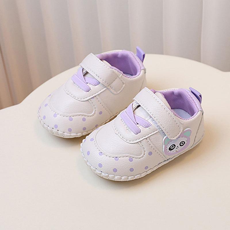 

Soft-Soled Baby First Walkers 0-18 Months New Style Unisex Infant Shoes Casual Kids Shoes Cute Lovely Shoes 18 фіолетовий