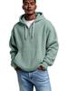 Men's 3D Print Double Hood Zipper Sweatshirt - Waffle Knit Cross Design (2025 New Arrival)