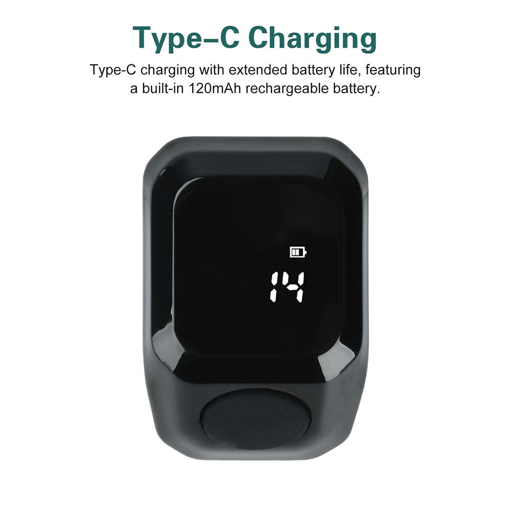 Smart APP Ring Counter LCD Digital Bluetooth Counting Muslims Zikr Ring Prayer Time Vibration Reminder Wearable Tally Counters
