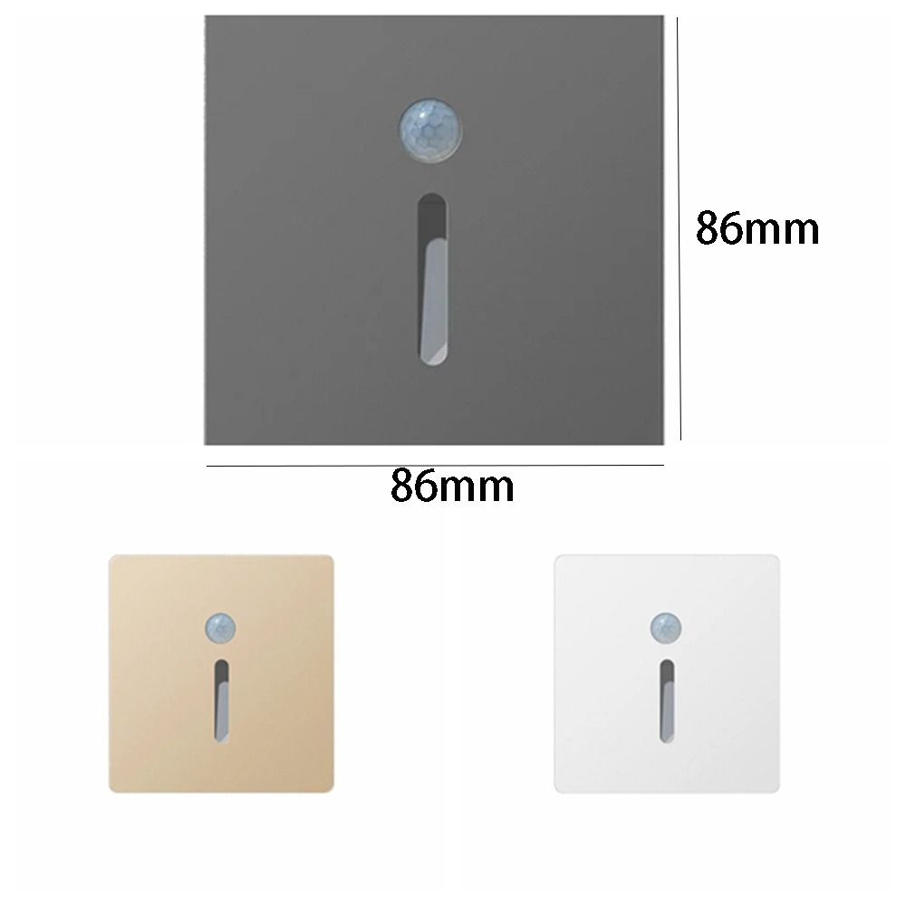 Motion Sensor LED Stair Footlight Recessed LED Step Light Lighting Fixture Wall Lamp  Staircase